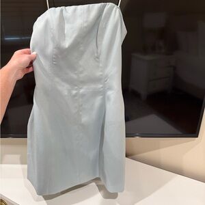 Light Blue Mini Strapless Elliatt Dress Size M